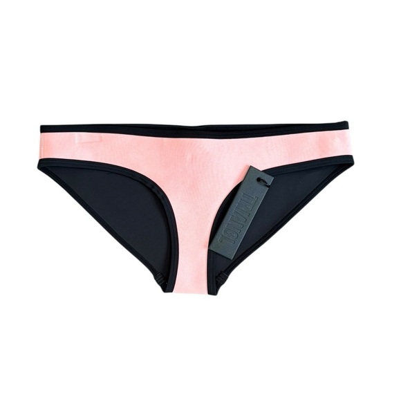 TRIANGL Pink/black Neoprene Bikini Bottom Size S New Swim Beach Pool Summer - Picture 5 of 5
